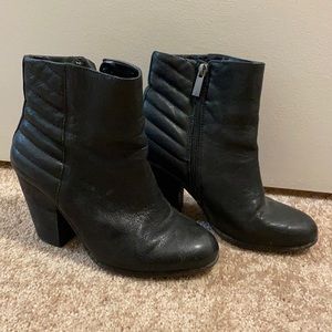 Vince Camuto black booties